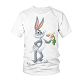 Bugs Bunny Shirt Summer Crew Neck T-shirt Short Sleeves