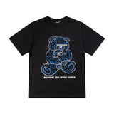 We11 Done T Shirt Bear Pattern Men's and Women's Same Summer Casual