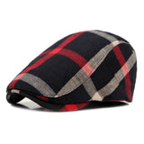 Check Beret Hat Men's New Summer Breathable Men's Sun Hat