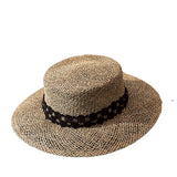 Italian Fedora Hats Summer Straw Hat Female Retro Sunshade Sun-Proof Vacation Seaside