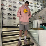 Drew House Drew Smiley Face Letter Sweater Loose Trendy High Street Couple Pullover Hoodie Men
