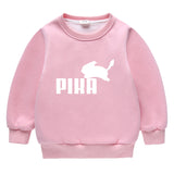 Children Pokemon Pikachu Hoodie Cold Protection Fleece Sweater Double-Layer Thickened