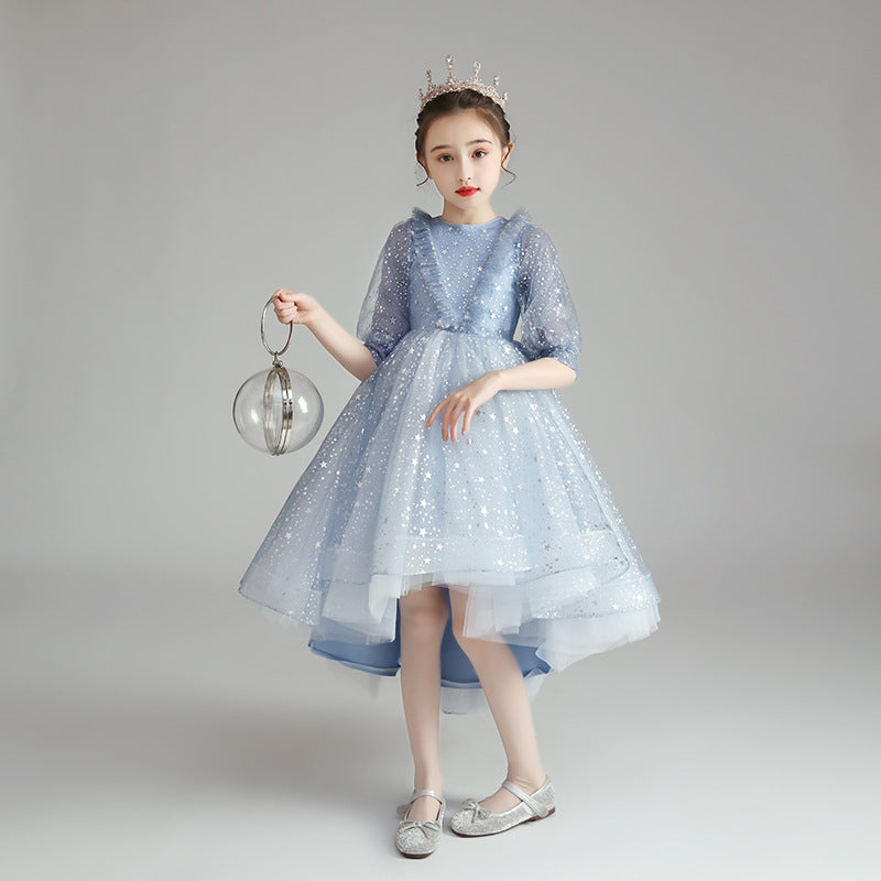 Princess Charlotte Flower Girl Dress Children's Wedding Costume for Piano Performance Host