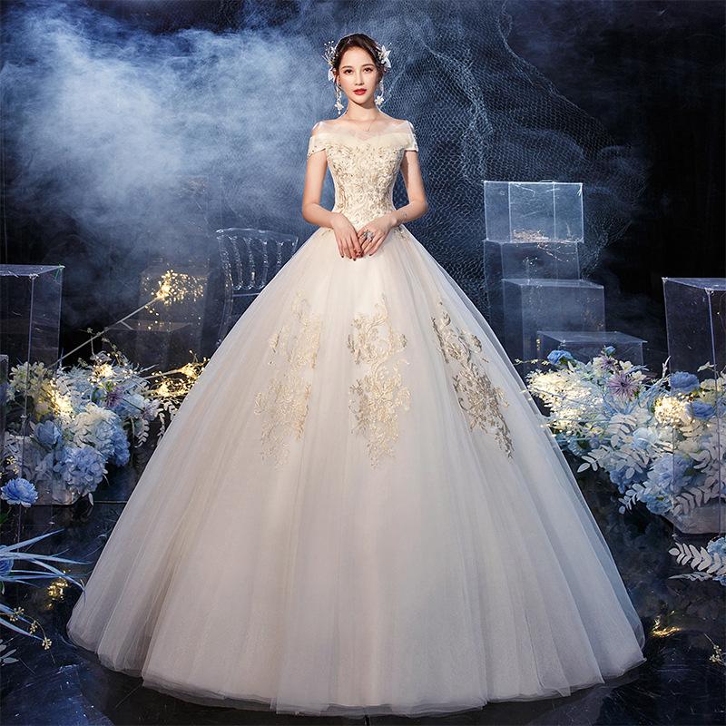 Women's Evening Dress Ball Gown Princess Quinceanera Wedding Dresses Simple Little Princess