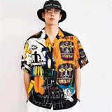 Men Beach T Shirts Short Sleeve Printed Shirt Men