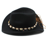 Cowboy Hats Autumn and Winter Top Hat Female Ethnic Style Top Hat