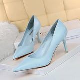 Nude Heels for Wedding High Heels Spring Girl Black Work Shoes