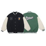 College Jacket Autumn Winter Retro Embroidered Bread Baseball Uniform Men's Street Winter Loose Top