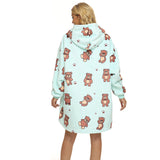 Hoodies Blankets Hooded Sweater Lazy Blanket plus Velvet Thickened