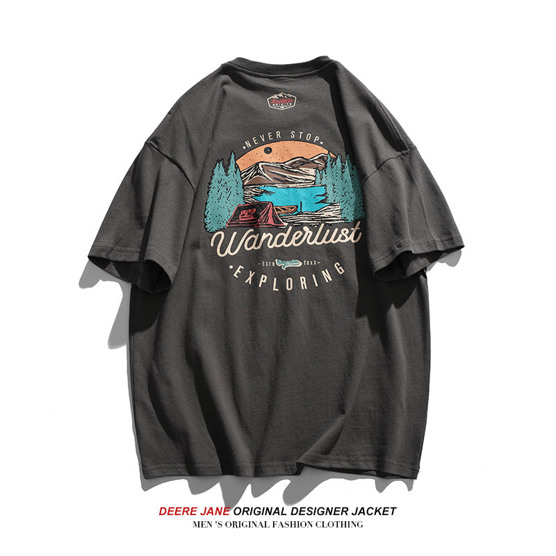 Men's T-Shirts Summer Short-Sleeved T-shirt Men's Loose Casual T-shirt