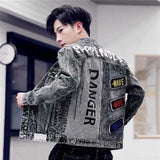 Men Denim Jacket Men's Spring and Autumn Jacket Coat Fashion