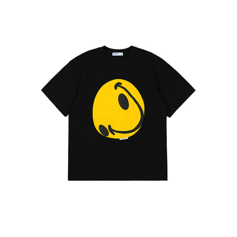 Smiley Face T Shirt Smiley Face Boy's Short-Sleeved T-shirt