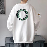 Men Sweatshirts round Neck Sweater Men's Autumn Letters Oversized Loose Coat