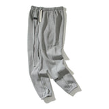 Kanye West Sunday Service Pant Fog Season 8 Flocking Ankle Banded Drawstring Fleece Lined