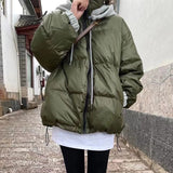 Women Winter Coats Puffer Jacket Down Coat Loose Casual White Duck Down Jacket Coat