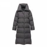 Women Winter Coats Puffer Jacket Down Coat Autumn and Winter Large Lapel White Duck Down Jacket Winter Clothing Coat