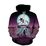 Stranger Things Hoodie Stranger Things 3D Digital Printing Loose Pullover Hoodie Sweater