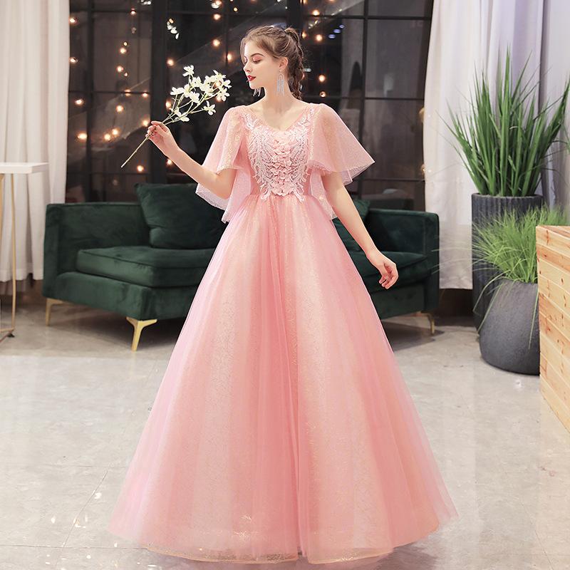 Women's Evening Dress Ball Gown Princess Quinceanera Wedding Dresses Pettiskirt Banquet Host Performance Costume Evening Dress Women