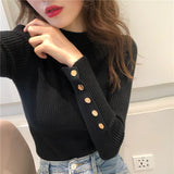 The Rock Turtleneck Turtleneck Sweater Women's Autumn and Winter Sweater Pullover Bottoming Shirt Top