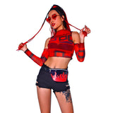 Women Rave Outfits Tops Sexy Performance Wear Jazz Stage Wear Women