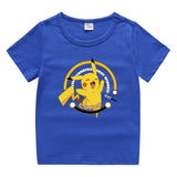 Children Pokemon Pikachu T Shirt Cute Cotton T-shirt Casual Sports Trend