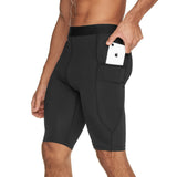 Men Sports Flex Shorts Sports Fitness Slim-Fit Pants
