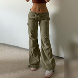 Julia Fox Low Rise Trousers Women's Spring Fashion Casual