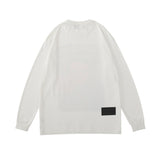 Mens Fall Outfits Cartoon round Neck Long Sleeve T-shirt Men and Women Hip Hop Loose Couple round Neck Sweater