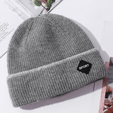 Men Winter Hats Men's Hat Autumn and Winter Solid Color Outdoor Casual Trend