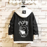 Comic Denim Jacket Men's and Women's Casual Spring and Autumn Top Coat