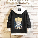 Comic Denim Jacket Men's and Women's Fashion Denim Jacket Top