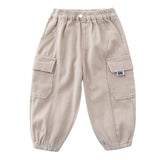 Toddler Boys Pants Boys Cargo Pants Spring and Autumn Leisure