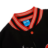 Vintage Letterman Jacke Embroidery Stitching PU Leather Jacket for Men and Women Hip-Hop Street Loose Baseball Uniform Autumn Coat