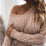 Preppy Aesthetic Sweater Sweater Autumn Winter Sexy Long Sleeve Knitwear for Women