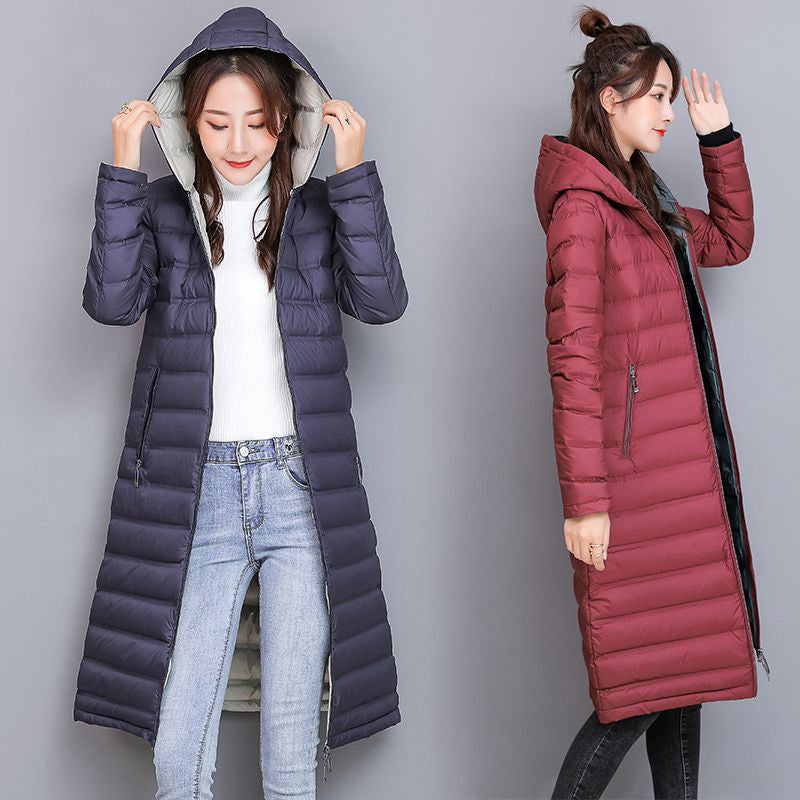 Women Winter Coats Puffer Jacket Down Coat Down Jacket Hooded Light & Fashionable White Duck Down Coat