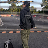 Saint Michael Hoodie Joint Name Fog Dark Lady Limited Retro Heavy Distressed Hooded