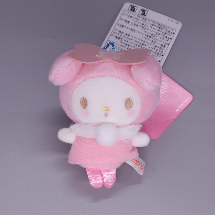 My Melody Plush Snowflake Winter Series Clow M Melody Cinnamoroll Babycinnamoroll Flower Bunny Plush Toy Doll Pendant Kulomi