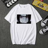 Itachi Uchiha Costume Anime Ninja Itachi Uchiha Xiao Organization Print T-shirt Loose Men's and Women's Tops