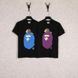 Shark Print T Shirt Cartoon Round Neck Summer Printing Plus Size Short-Sleeved Casual T-Shirt