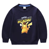 Children Pokemon Pikachu Hoodie Pikachu Children's Long Sleeve