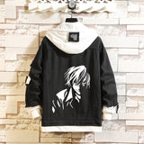 Comic Denim Jacket Spring and Autumn Men's and Women's Tops