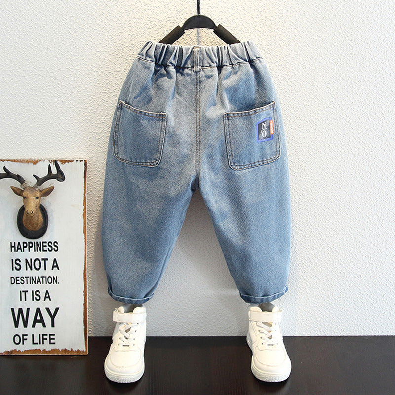 Toddler Boys Pants Children's Spring and Autumn Jeans