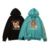 Mens Fall Outfits Bear Hooded Sweater Men and Women Autumn Couple Casual Jacket