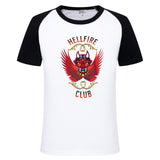 Stranger Things Hellfire Club T Shirt Printed Top Men's and Women's Short-Sleeved T-shirt