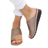 Women Open Toe Sands Flats Summer Solid Color Beach Slippers
