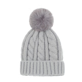Women Winter Hats Winter Women's Woolen Cap Solid Color Knitted Hat