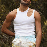 Men Rave T Shirt Sexy Sleeveless T-shirt Menswear Undershirt