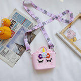 My Melody Bag StellaLou Children's Bag Cartoon Cute Crossbody Shoulder Bag for Girls Change Key Case Silicone Bag Kulomi