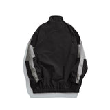 Vintage Letterman Jacket Autumn Color Matching Printed Jacket