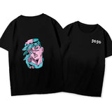 JoJo's Bizarre Adventure Dressing Short Sleeve round Neck Loose T-shirt
